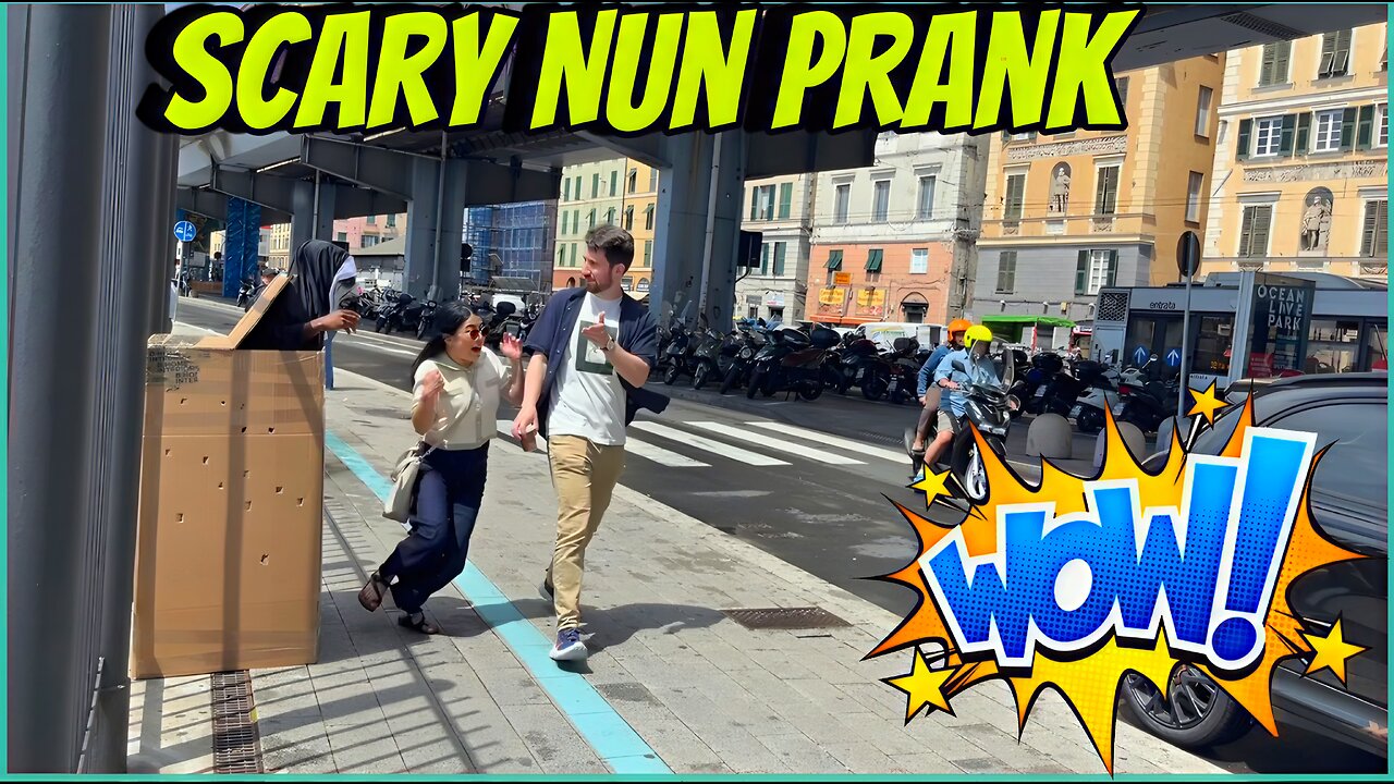 The Nun prank reaction 🤣🤣🤣 they screamed loud