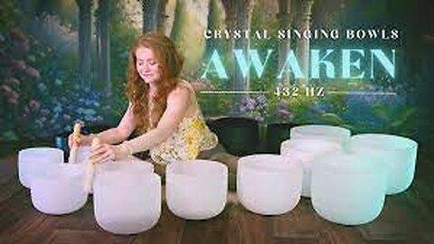 AWAKEN - 3 Minute Morning Crystal Singing Bowl Music Meditation Reset (432 Hz)