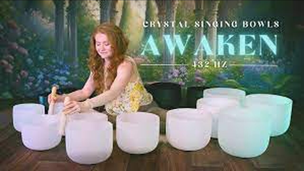 AWAKEN - 3 Minute Morning Crystal Singing Bowl Music Meditation Reset (432 Hz)