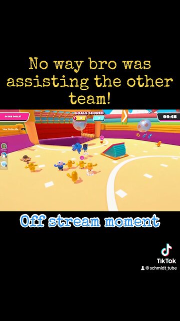 #fallguys #fallballcup #fallball #assist #alleyoop #funnymoment #offstream #fyp #shorts