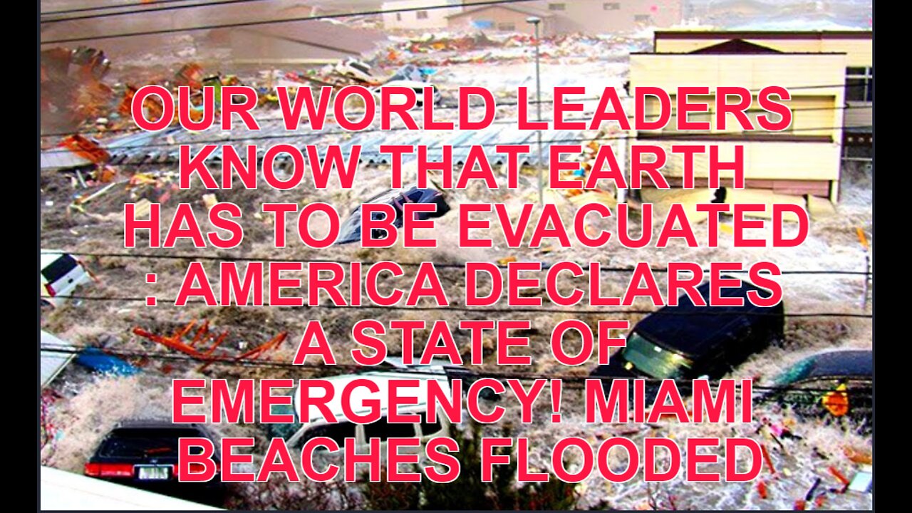 OUR WORLD LEADERS KNOW THAT EARTH HAS TO BE EVACUATED : AMERICA DECLARES A STATE OF EMERGENCY!