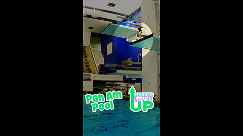 Jumping off 5 meter platform at Pan Am Pool #panampool