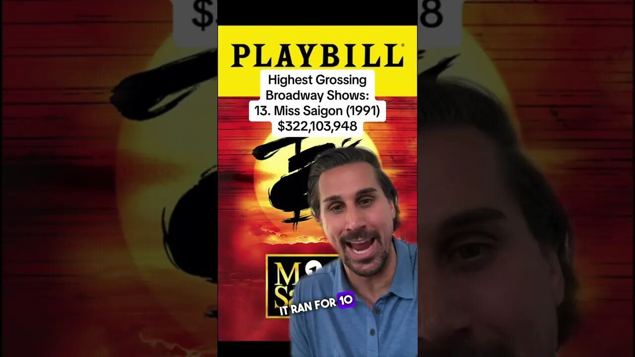 MISS SAIGON BROADWAY BANK #shorts