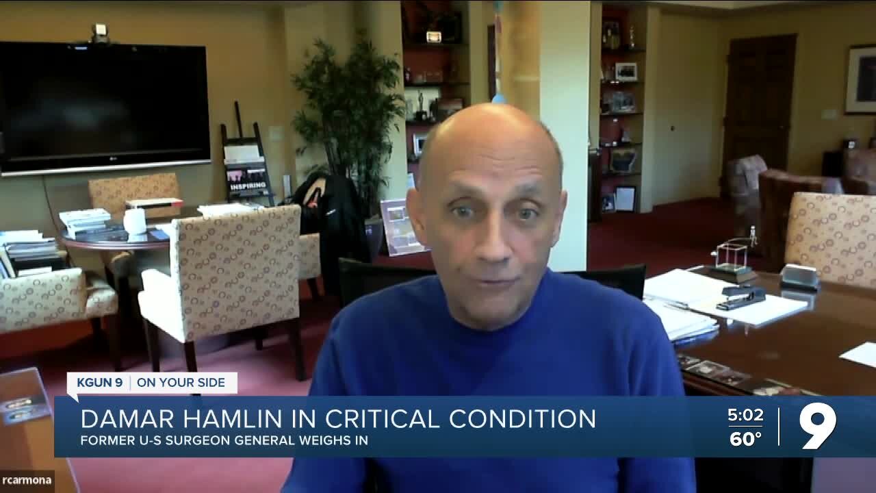 Former U.S. surgeon general weighs in on Hamlin cardiac arrest