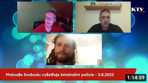 Matouše Svobodu vyšetřuje kriminální policie - 3.8.2022 KTV