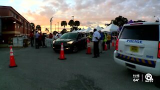 Drive-thru turkey giveaway held in Riviera Beach