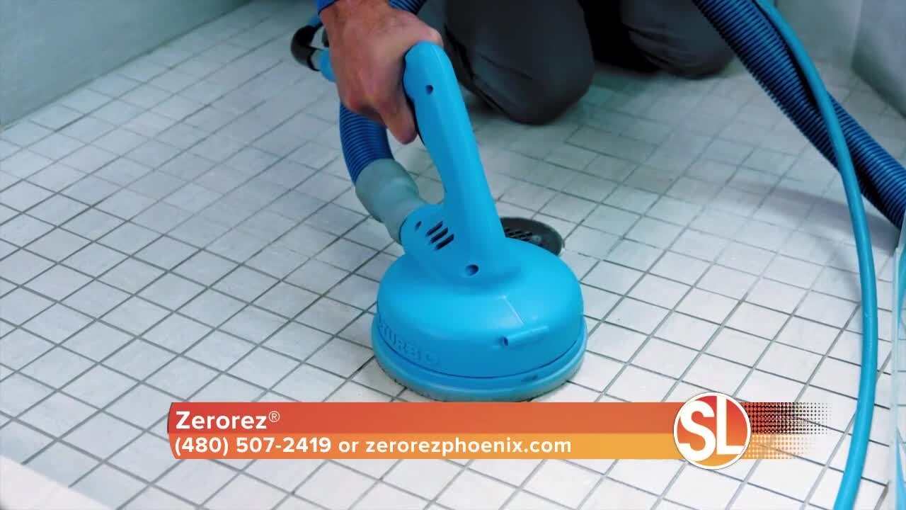 Floor Care Expert, Porter Trepanier of Zerorez® says they clean tile and stone flooring