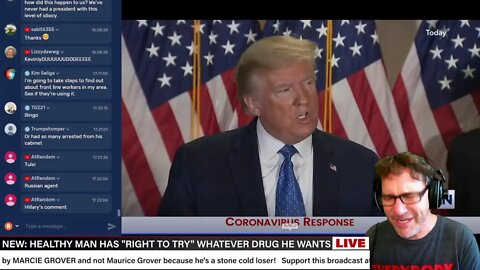 BONUS #LieStream - Trump Goes After Pelosi. 8 minutes. Come Chat.