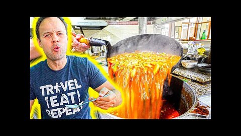 Most EXTREME Street Food in Asia - BIGGEST Horse Noodle EVER Made + INSANE 18 Hour UZBEK Food Tour!!