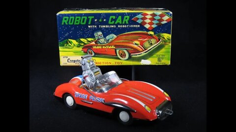 Robot Car with Tumbling Robot & Driver