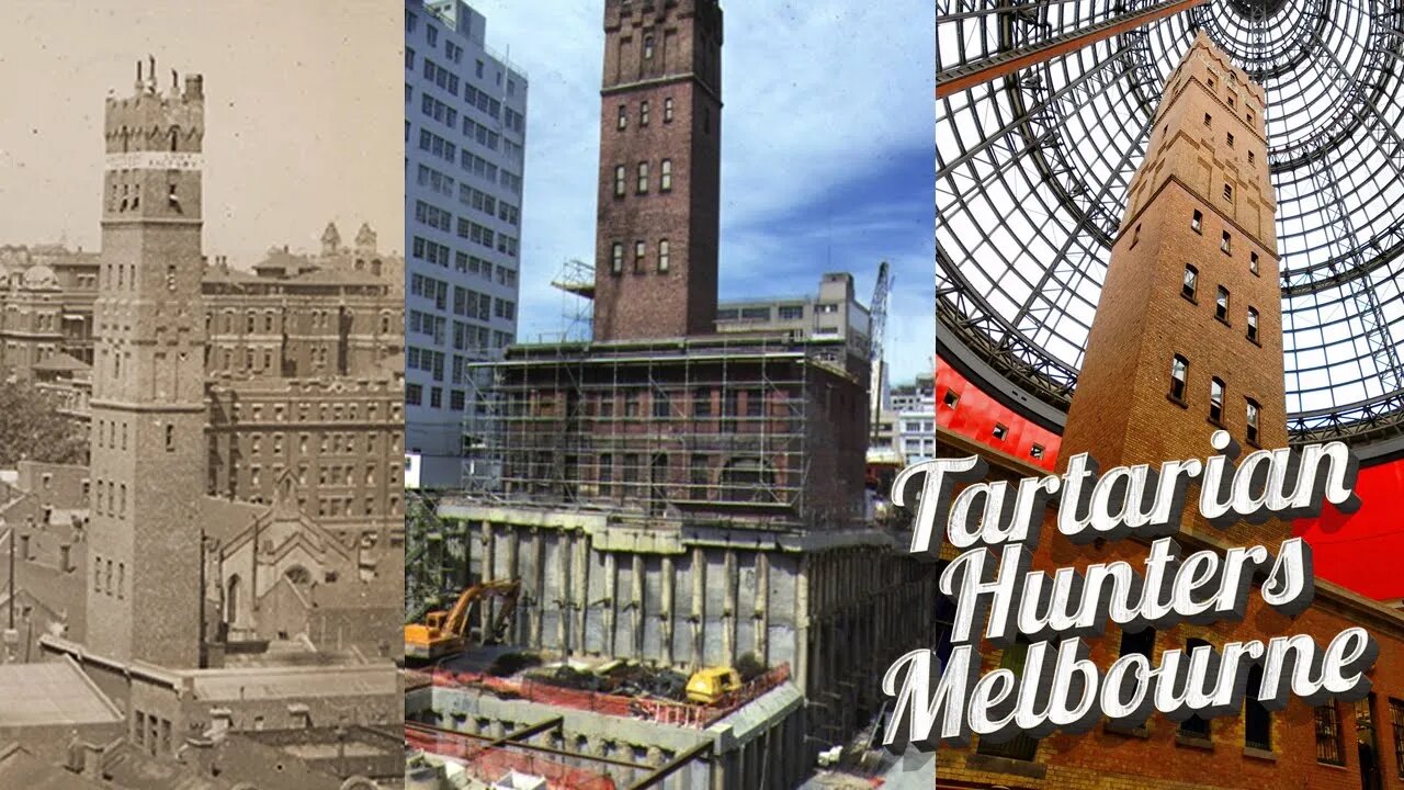 MELBOURNE CENTRAL THE COOP’S SHOT TOWER 1889. NOW A SHOPPING CENTRE. TARTARIAN TOURISM IN AUSTRALIA!