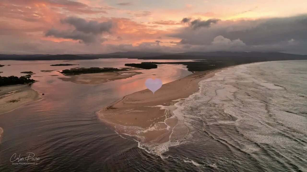 Sunrise Bastion Point 9 April 2022 Mallacoota by drone