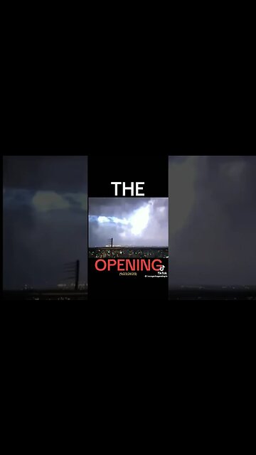 WHAT IS THIS? Something Opened up in the clouds during lightning storm 09.23.23
