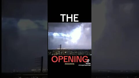 WHAT IS THIS? Something Opened up in the clouds during lightning storm 09.23.23