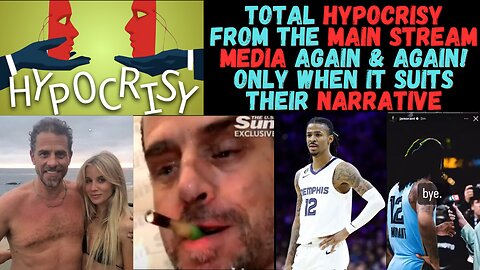 The total Hypocrisy from the Main Stream Media again..