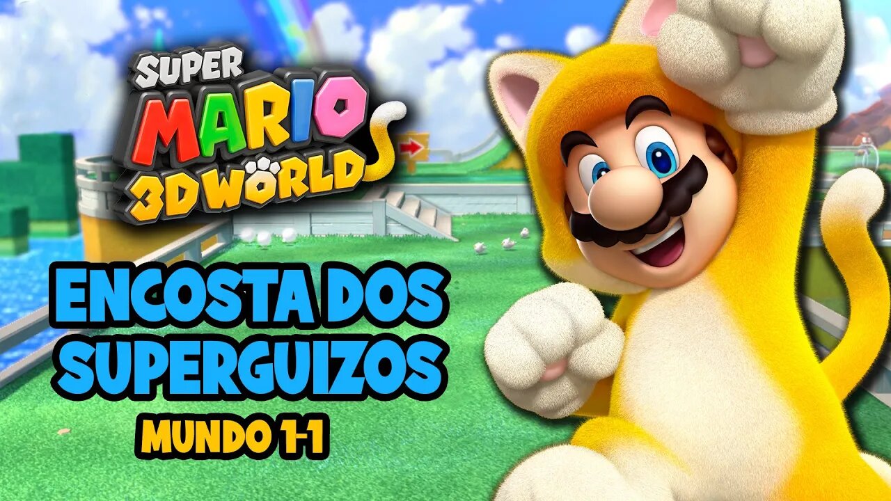 Super Mario 3D World - Wii U / Mundo 1-1 Detonado