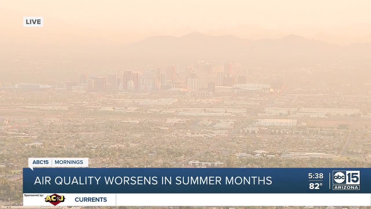 Air quality worsens in the summer months