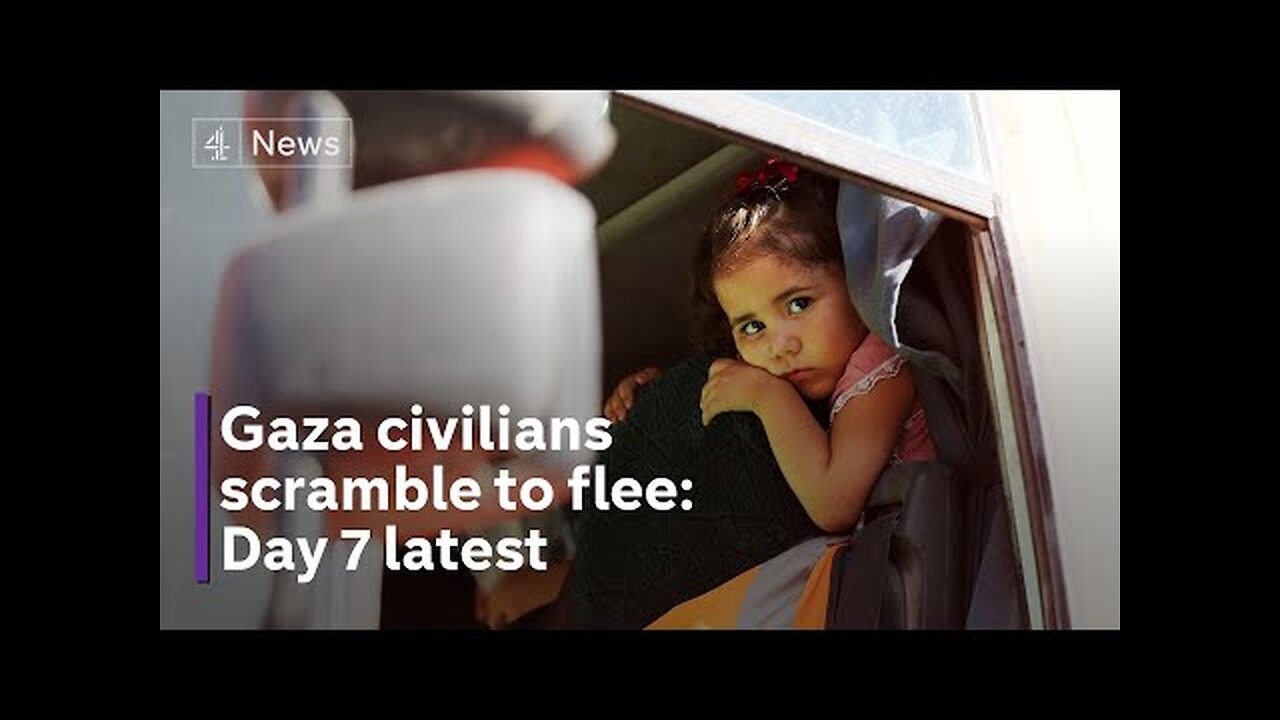 Day 7 update: Gaza: Israel raids across border as civilians flee the north. Date: Oct 13, 2023