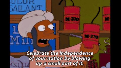 Celebrate the independence of your country by blowing up a small part of it.