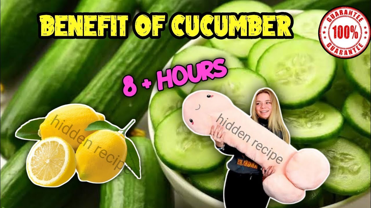 8 hours without rest with this easy recipe - cucumber and lemon