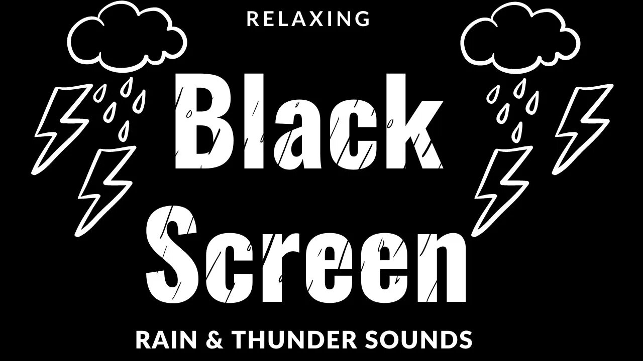 Goodbye Insomnia Sleep Fast with Heavy Rain & Thunder Sounds | Fall Asleep Fast Black Screen | Relax