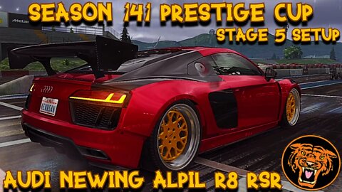 CSR2 SEASON 141 PRESTIGE CUP: AUDI NEWING ALPIL R8 RSR - STAGE 5 SETUP