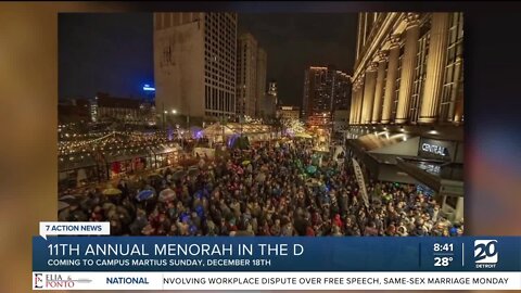 11th Annual Menorah in the D
