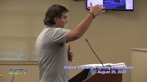 Oxford Township Planning Commission 8/25/22