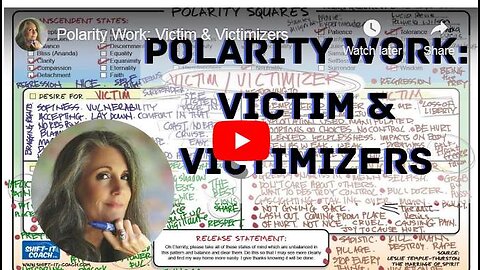 POLARITY WORK: VICTIM & VICTIMIZERS
