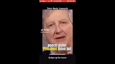 Senator Kennedy dropping truth bombs about resident Biden