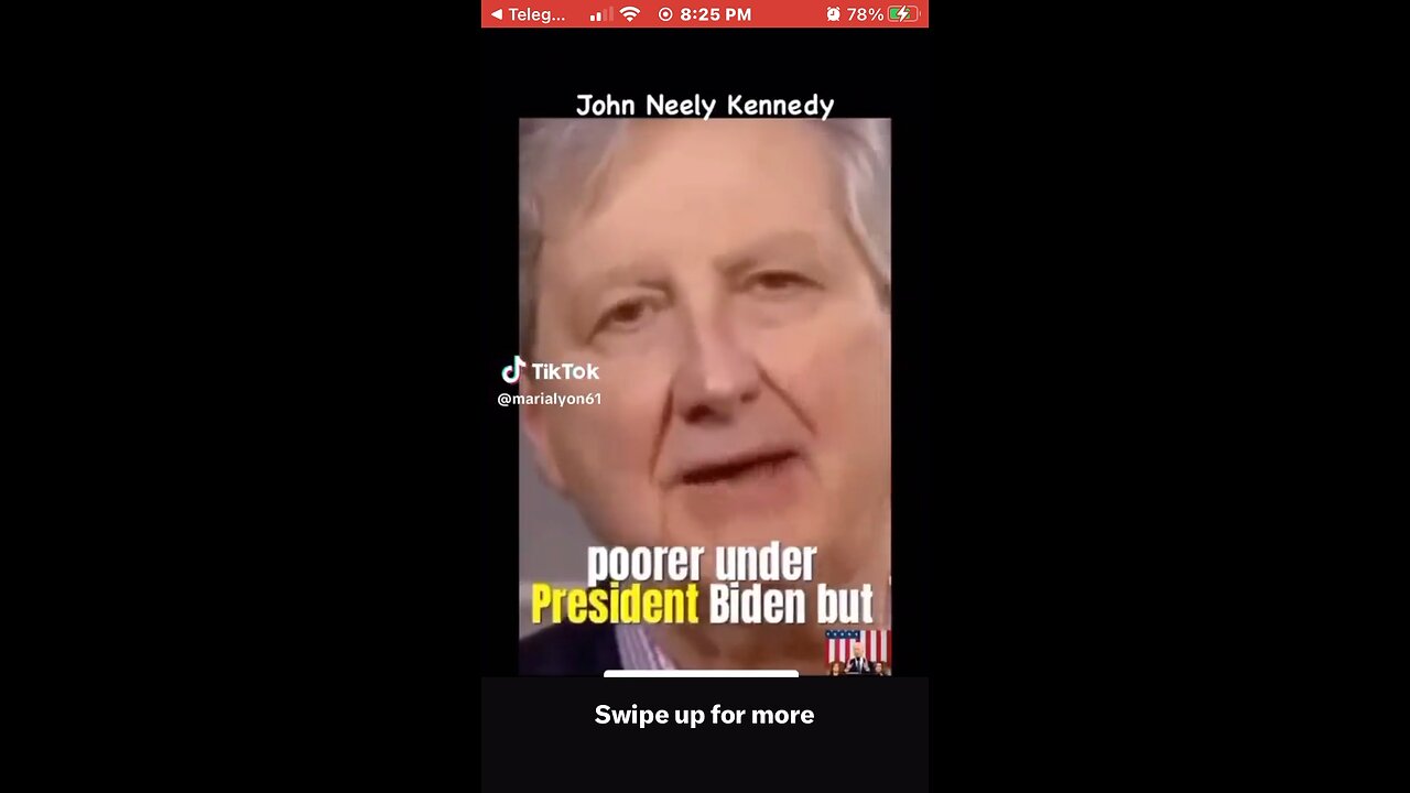 Senator Kennedy dropping truth bombs about resident Biden