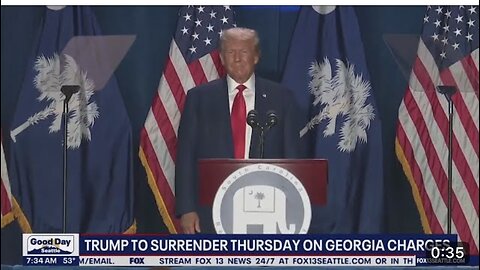 Trump To Surrender Thursday on georgia charges