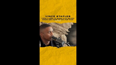 @vincestaples I don’t look to make a hit we all know you have to pay for that