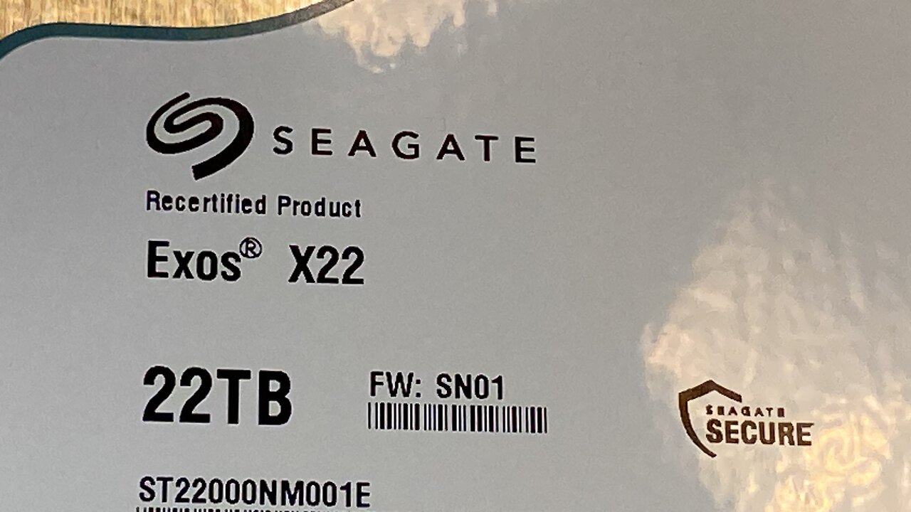 Seagate Exos X22 22TB SATA 3.5" Enterprise Hard Drive ST22000NM001E Renewed Synology DS418 NAS Test