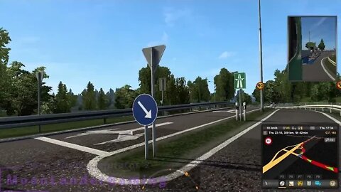 ETS2 E7 in Sweden, longest haul yet 541km, first $12k haul.