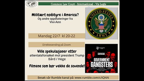 22.7.24: Er USA under militært styresett nå?