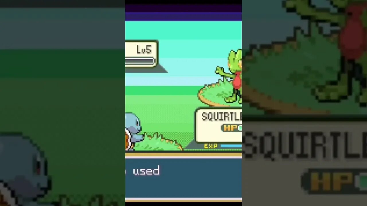 Pokémon FireRed - Wild Treecko Used Pound!