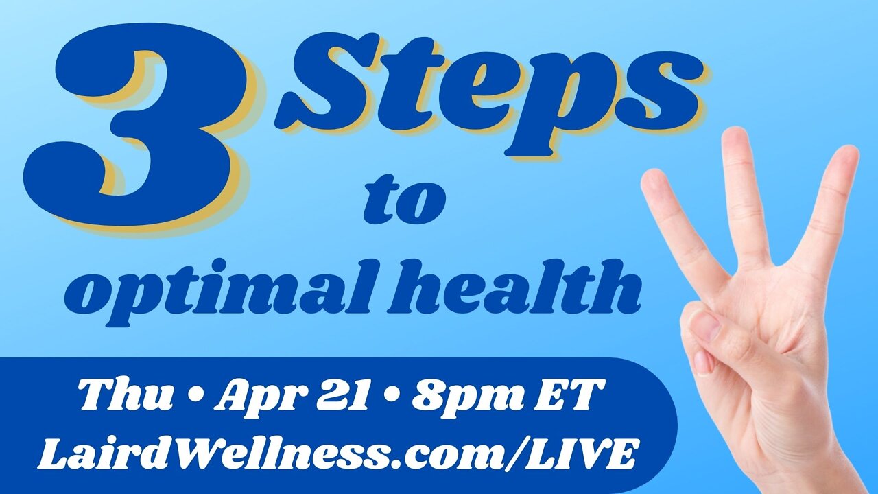 3 Steps to Optimal Health