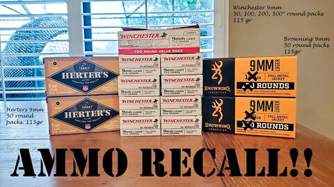 Ammo Recall - Don't Shoot BAD Ammo!