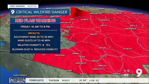 Red flag warning for May 20