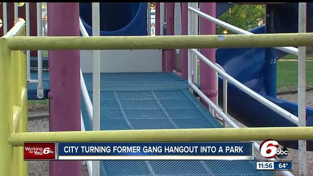 City turning former gang hangout to park