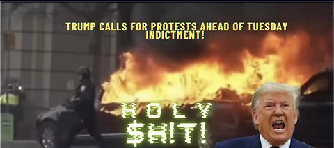 Trump asks for protests before Tuesday indictment.. STAY PEACEFUL!