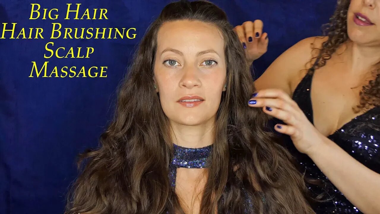 Relax & Melt Your Stress Away! Scalp Massage & Hair Brushing Long Thick Hair!