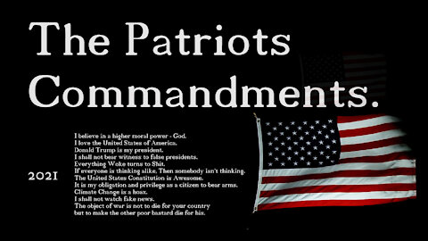 The Patriots Commandments !