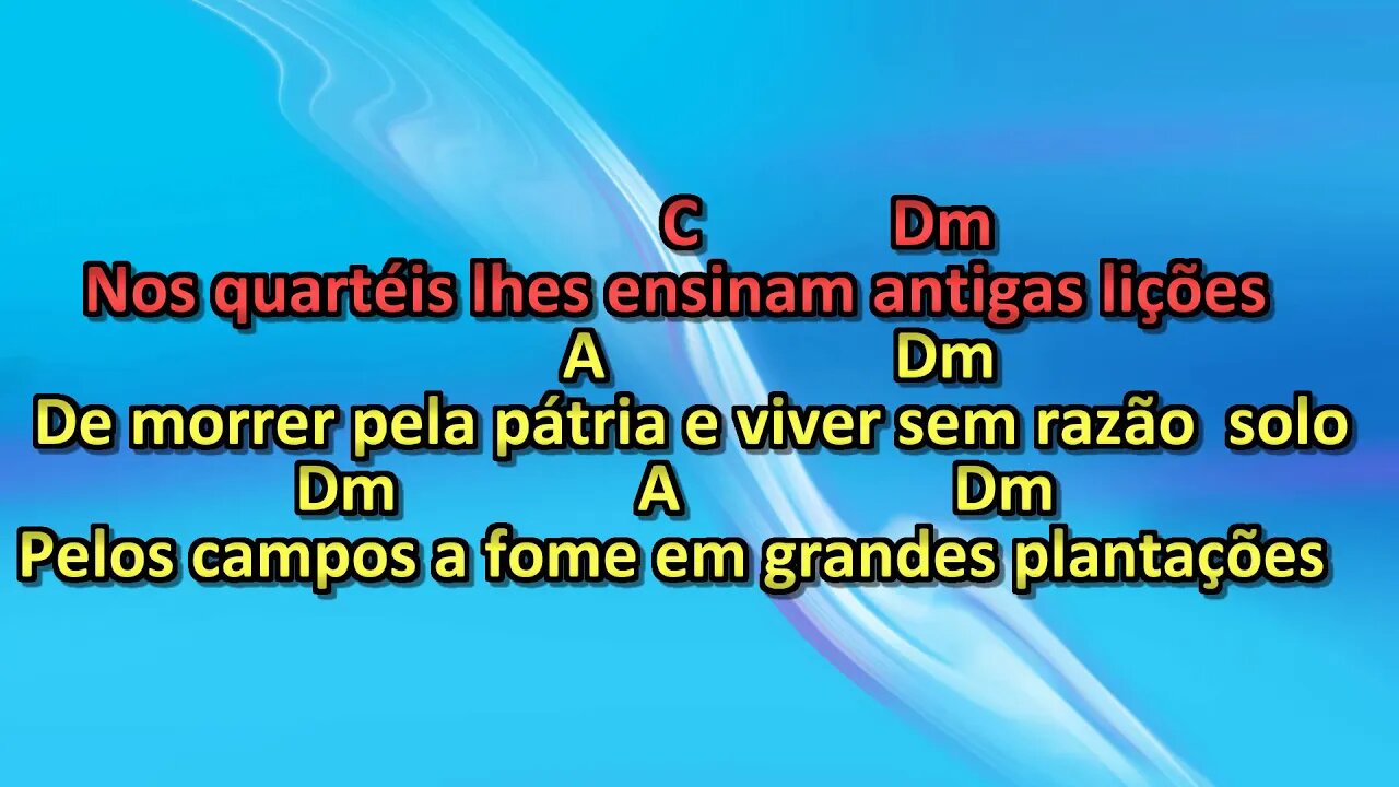Geraldo Vandré Pra Não Dizer Que Não Falei Das Flores karaoke playback 2
