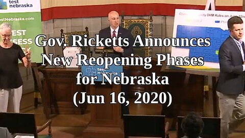 Nebraska Gov Pete Ricketts Covid Press Conference Replay and Review (6/16/20)