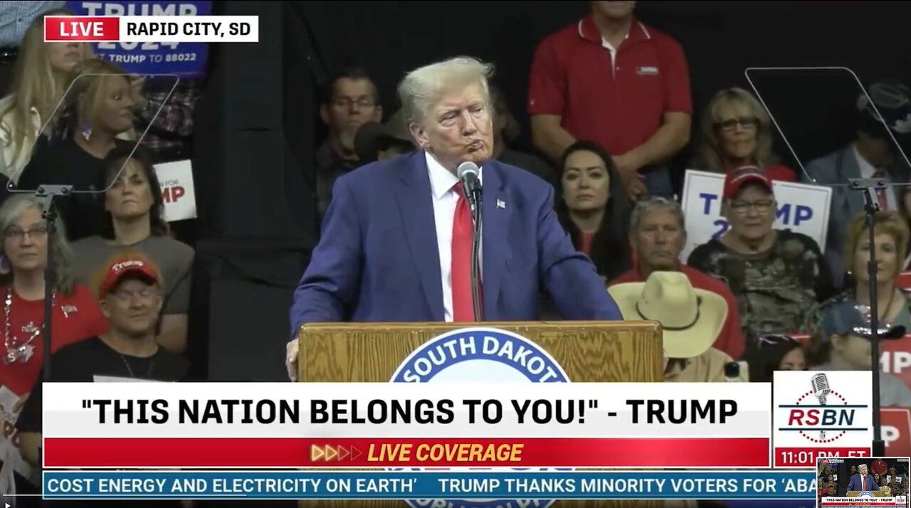 President Trump's September 8th 2023 South Dakota Rally | President Trump Displays His Passion for America While Discussing the Great Reset Caused Decline of America