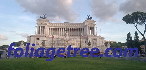 altar of the fatherland Roma Italy sun set