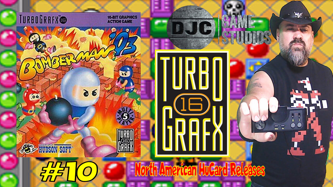 TURBOGRAFX 16 - North American Hucard Releases #10 "BOMBERMAN 93"