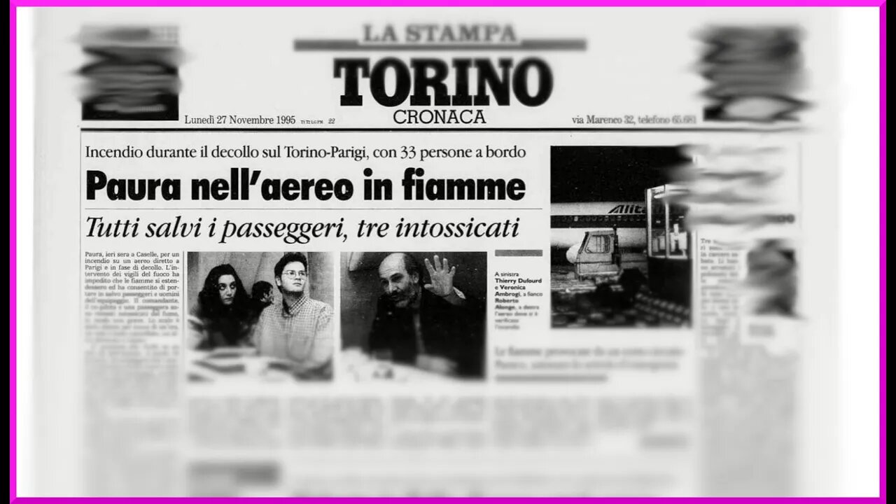 Incendio a bordo su MD80 - 27 novembre 1995 - Maurizio Costa